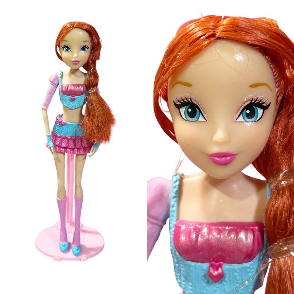 Bloom Winx Club Magic Wings Doll Only 2012 Jakks Pacific Pink Blue